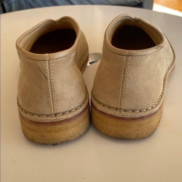 Lemaire | Beige Flat piped Suede Slippers Size 36 - Picture 4 of 8